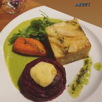 Stunning dish. at David Bann Restaurant in Edinburgh