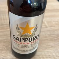 sapporo beer  at Ramen Kurose in Stuttgart