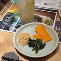 Vegan table charge food at nagi in Nagoya