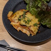 Lasagna was a fair portion at nagi in Nagoya