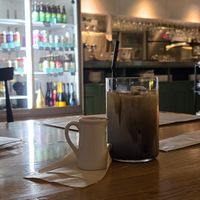 Hojicha latte at nagi in Nagoya