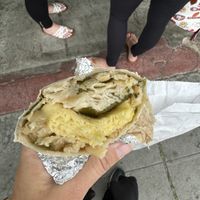 Vegan breakfast burrito!  at East Village Cafe in Monterey