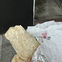 Vegan brekkie burritoo  at East Village Cafe in Monterey