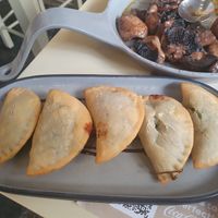 Spinach pies at Agrimia Restaurant in Crete