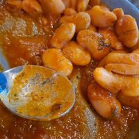 Baked beans in tomato sauce at Agrimia Restaurant in Crete