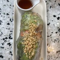 Spring rolls with mint  at Bodhi in Leuven