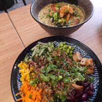 Rice noodle salad at Bodhi in Leuven