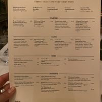 The xmas vegan veggie menu   at The Ivy Oxford Brasserie in Oxford