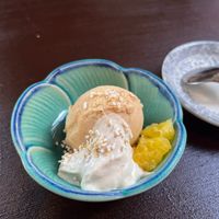 amazake ice cream at Velglow in Hirosaki