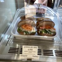 Bagel with potato mayo  at Dripper Baker in Daegu