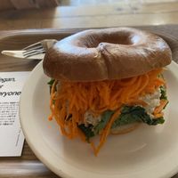 Bagel - a bit sweet  at Dripper Baker in Daegu
