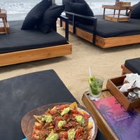 Vegan nachos   at Finns Beach Club in Canggu