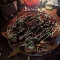 Vegan nachos at Finns Beach Club in Canggu