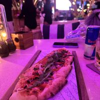 mediterranean pizza (vegan )   at Finns Beach Club in Canggu