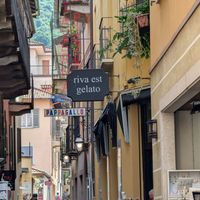 Outside at Riva Est Gelato in Stresa