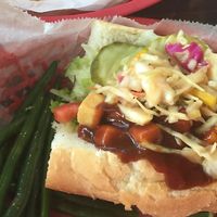 po boy sandwhich  at Windy Corner Market and Restaurant in Lexington