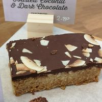Toasted Coconut and Dark Chocolate Slice at Little Things Cafe in South East London