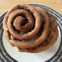 Cinnamon roll  at Little Things Cafe in South East London