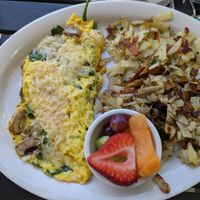 Vegan SF scramble (omelette style) at Stacks in Campbell