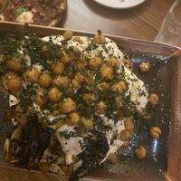 Charred cauliflower with cashew cheese, chickpea and kale dust $16   at Don Mungo's in Bright