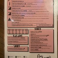 Menu June 2024  at Don Mungo's in Bright