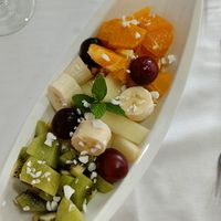 Ensalada de frutas at La Siesta in Bolnuevo