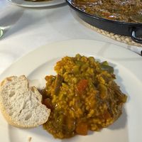 Paella con verduras  at La Siesta in Bolnuevo