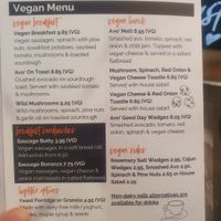 Menu at Feast at Bawtry in Bawtry