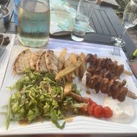 Vegan souvlaki   at B.E.D Bar in Corfu