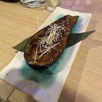 Miso aubergine starter  at Goto in Exeter