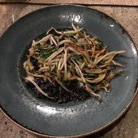 Forbidden rice coconut stir fry at Tidepools in Koloa