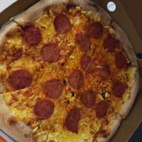 Vegan pepperoni at Fireaway in Selsdon