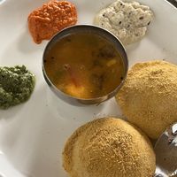 garlic iddly  at Anna's Mess in Rishikesh