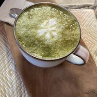Matcha latte with cashewmilk: nice  at Earth Cafe - Maybe closed in Enschede