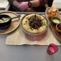 Hummus with benefits: good, but huge. There’s also a side-salad with it (see other picture) at Earth Cafe - Maybe closed in Enschede