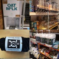 Refill stations at Penge General Store in South East London