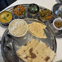 Vegan thali lunch special   at Mod India in Glen Mills