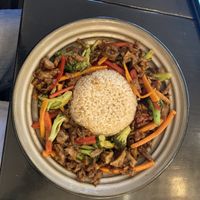 Seitan stir fry  at Vegan Vibes Cafe & Juice Bar in Philadelphia