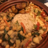 Chickpea curry bowl #Veganuary at Vegan Vibes Cafe & Juice Bar in Philadelphia