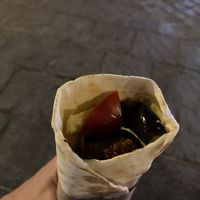 Falafel Alladin wrap  at Aladdin in Crete