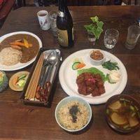 vegan platter at Nezu no ya in Tokyo