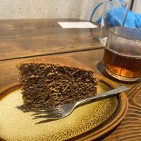 Cake and tee  at Nezu no ya in Tokyo