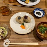 Onigiri set  at Nezu no ya in Tokyo