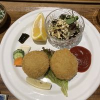 fried chickpea   at Nezu no ya in Tokyo