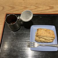 scone for dessert   at Nezu no ya in Tokyo