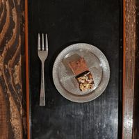 Dark chocolate desert 300¥ at Nezu no ya in Tokyo