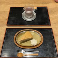 Cake and red beans Yokan😄 at Nezu no ya in Tokyo