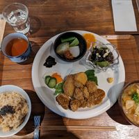 Menú con té at Nezu no ya in Tokyo