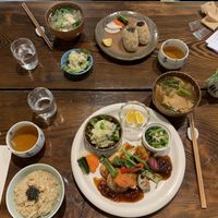 Great meal for 2: 1 vegan+gluten free (top) and 2. vegan (bottom) at Nezu no ya in Tokyo