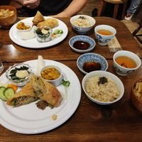 Spring Roll Lunch Special at Nezu no ya in Tokyo